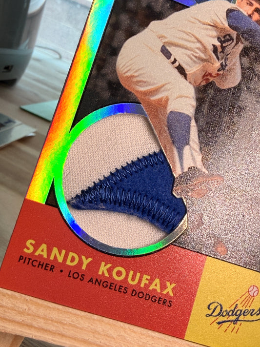 Sandy Koufax Commemorative Custom Relic Card