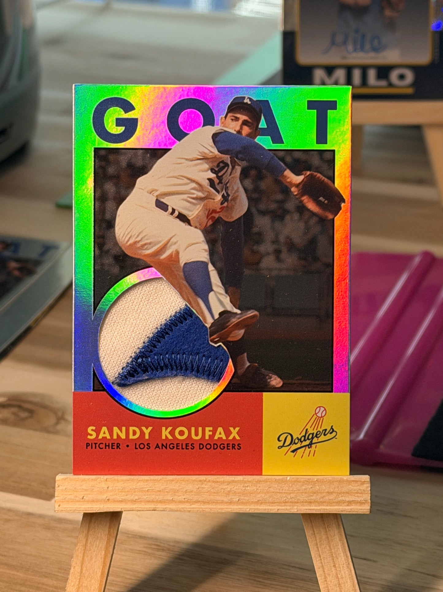 Sandy Koufax Commemorative Custom Relic Card