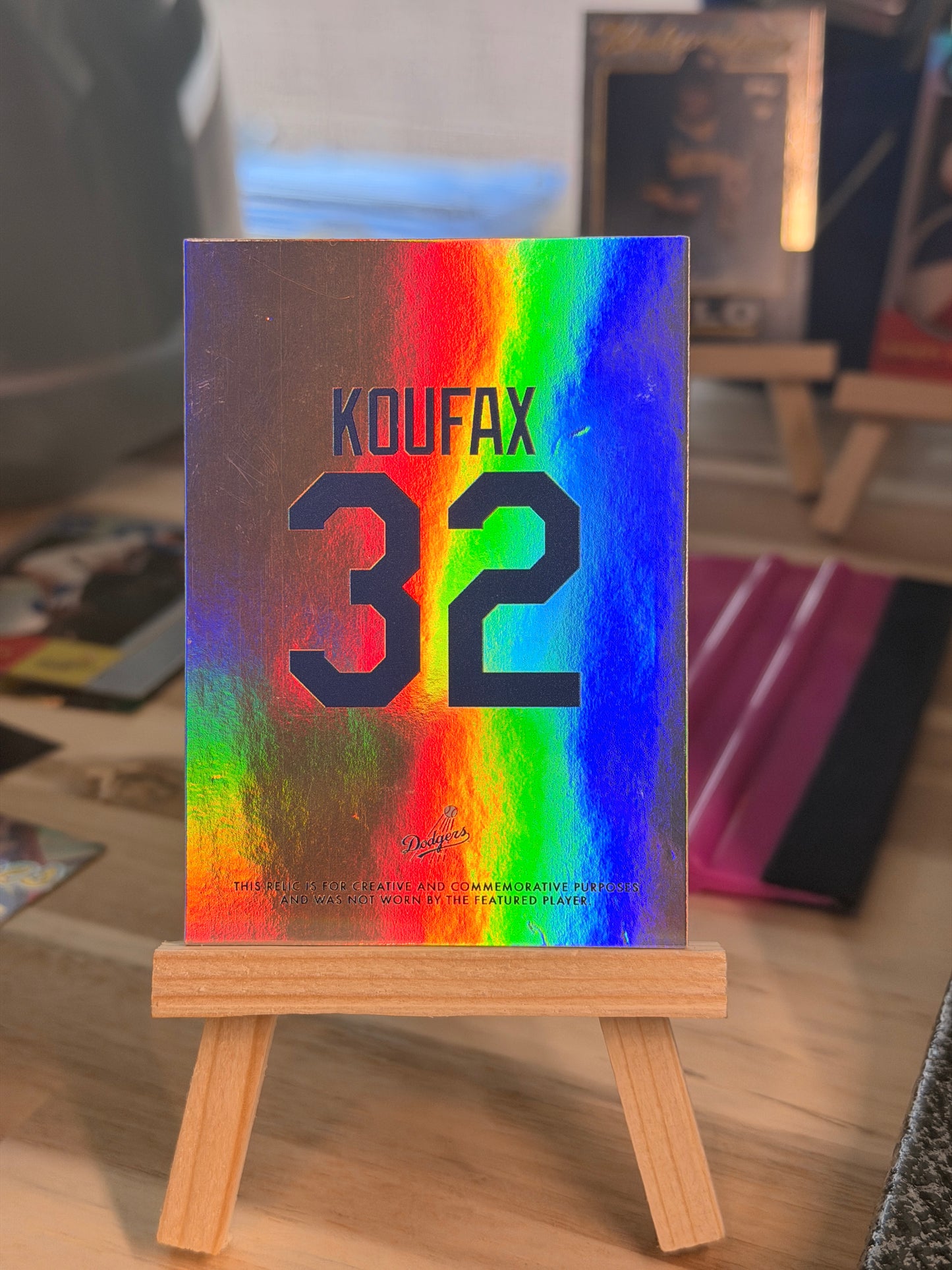 Sandy Koufax Commemorative Custom Relic Card