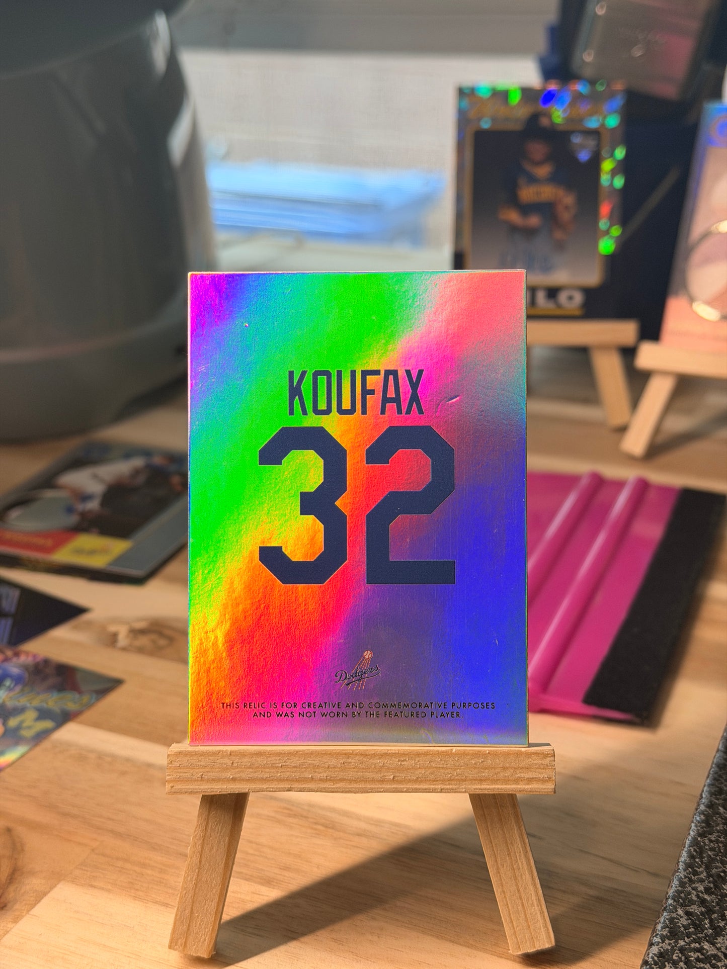 Sandy Koufax Commemorative Custom Relic Card