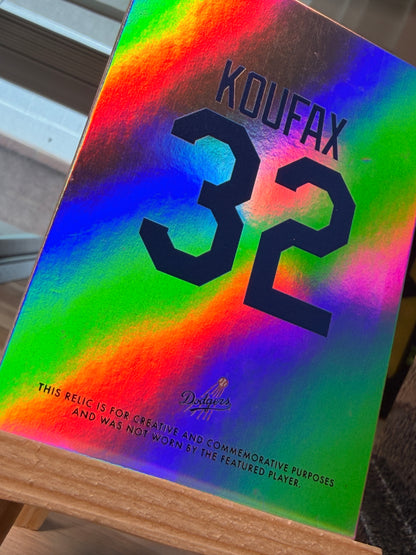 Sandy Koufax Commemorative Custom Relic Card