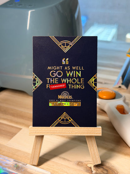 2025 Cal Raleigh Commemorative Custom Relic Card - GOLD
