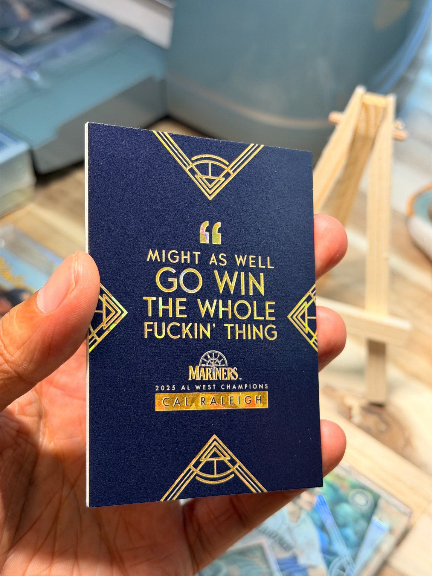 2025 Cal Raleigh Commemorative Custom Relic Card - GOLD
